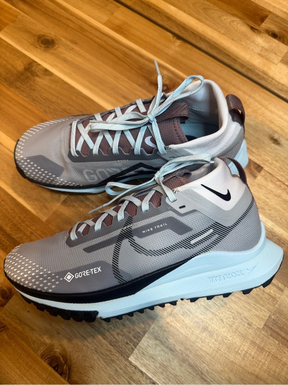 Nike Women’s Grey/Grey-Blue Trail Running Shoes with GORE-TEX